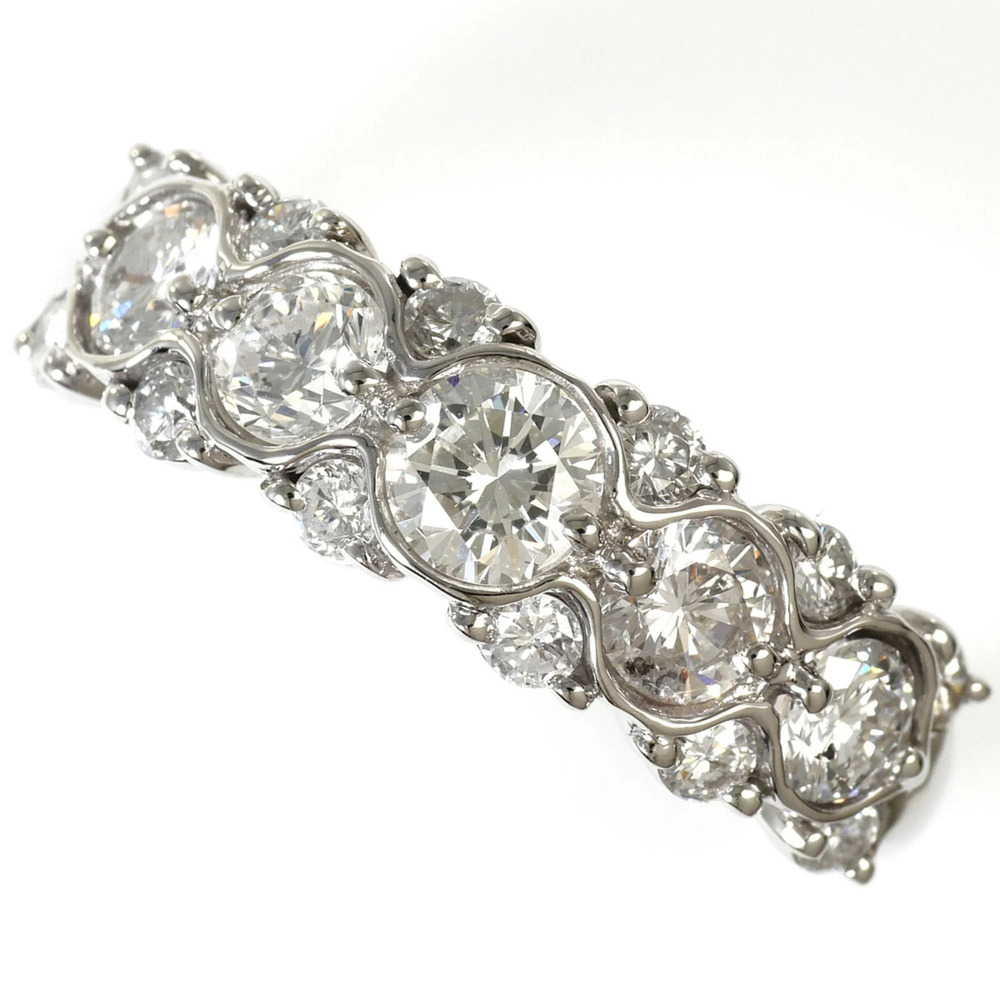 VINTAGE Silver Diamond Ring